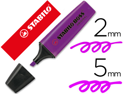 Marcador fluorescente Stabilo Boss Original tinta lavanda